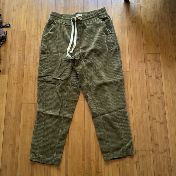 Olive green corduroy trousers - Picture 1 of 2